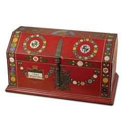 Charrita Painted Trunk dated 1927