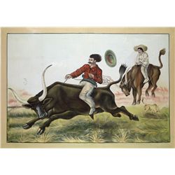 Flying Sombrero Lithograph