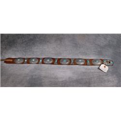Navajo Silver and Turquoise Concho Belt