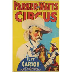 Parker and Watts Circus Poster