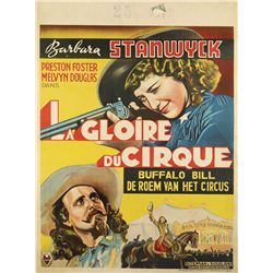 La Gloire Du Cirque Buffalo Bill Poster