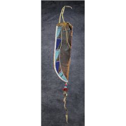 Assiniboine Beaded/Tacked Knife Sheath
