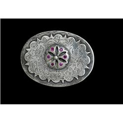 Sterling and Ruby Buckle