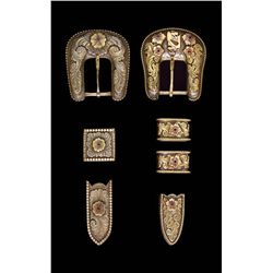 Pair of Dale A Harris Buckle Sets and Belts