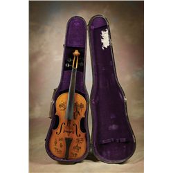 Mehl Lawson CAA Hand Painted Old Fiddle
