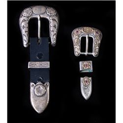 Two Early Bohlin Buckle Sets