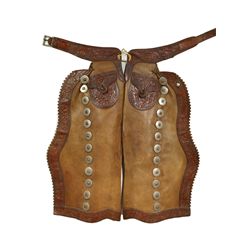 Important Pair of Tom Mix's Personal California Batwing Chaps