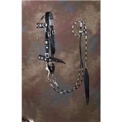 Maker-Marked Black Edward H Bohlin, Hollywood, California Silver Mounted Bridle and Breast Collar"