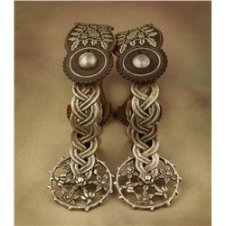 Dazzling Solid Sterling Silver Mexican Spurs