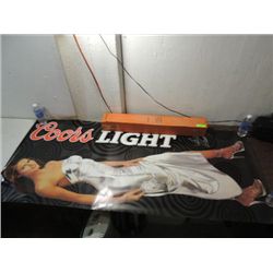 LOT 5 BREWERIANA COORS LIGHT PROMOTIONAL POSTERS