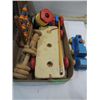 Image 2 : HUGE SELECTION VINTAGE ALL WOOD TOYS: PEGS, RINGS,