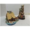 Image 1 : LOT 2  PORCELAIN WILDLIFE SETTINGS: COUNTRY CABIN,