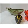 Image 3 : LOT 5 MID-CENTURY MODERN GLASS & POTTERY: FRANKOMA