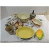Image 1 : LOT 12 VINTAGE CERAMIC BOWLS & PLATES: 1 HALL #701