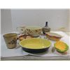 Image 2 : LOT 12 VINTAGE CERAMIC BOWLS & PLATES: 1 HALL #701