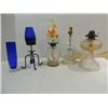 Image 1 : LOT 5 ASSORTED VINTAGE COLLECTIBLES: 2 KEROSENE