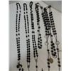 Image 3 : LOT 6 VINTAGE WOOD BEAD CHAINS & CRUCIFIXES