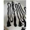 Image 2 : LOT 16 VINTAGE ASSORTED STYLE BRAID ROPE & TASSELS