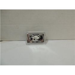 GERMAN SILVER 1 OUNCE BISON BAR