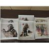 Image 1 : LOT 6 EMMET KELLY JR HOBO CLOWN POSTERS AUTOGRAPH