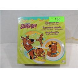 1998 CARTOON NETWORK SCOOBY-DOO PLASTIC DINNERWARE