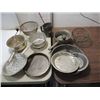 Image 1 : LOT 13 VINTAGE PRESSED METAL SIFTER, APPLE STRAINR
