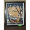 Image 1 : FRAMED RETRO AIRPLANE POSTER ART, CHINA CLIPPER