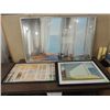 Image 1 : LOT 4 FRAMED CONTEMPORARY ART WINDOW BY THE SEA