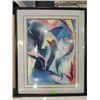 Image 2 : LOT 2 FRAMED MATTED ABSRTACT ART: PICASSO & APRIL