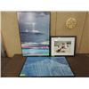 Image 1 : LOT 3 ASSORTED FRAMED POSTER ART: MOUNTAINS,