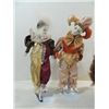 Image 2 : LOT 3 (2) PORCELAIN JESTERS MOTION MUSIC BOXES &
