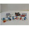 Image 1 : LOT 10 CHILDRENS TOYS: 6 SMURF FIGURES, HOT WHEEL,