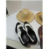 Image 4 : LOT 6 VINTAGE MENS REED WOVEN HATS & DRESS SHOES