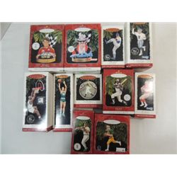 LOT 11 KEEPSAKE ASSORTED SPORTS ORNAMENTS: JEFF