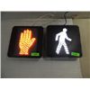Image 1 : 12X12 SET OF 2 GE L.E.D. HALT & WALK SIGNALS