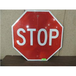 30X30 OCTAGON ALUMINUM REFECTIVE STOP SIGN