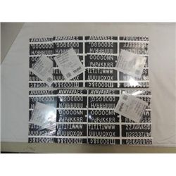 LOT 6 NU-DELL MAKE-A-SIGN 3/4" LETTERS & NUMBERS