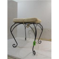 16X16 CONTEMPORARY WROUGHT IRON VANITY SEAT