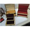 Image 2 : LOT 6 VINTAGE LADY'S JEWELRY BOXES (EMPTY), 1 WOOD