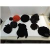 Image 1 : LOT 8 VINTAGE 1950S LADYS FORMAL VELVET HATS