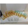 Image 1 : LOT 43 MID-CENTURY MODERN GOLD & BLUE GLASSWARE: