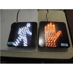 12X12 SET OF 2 DIALIGHT L.E.D. HALT & WALK SIGNS