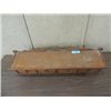 Image 2 : 30X7X6 VINTAGE WALNUT 2 DRAWER WALL MOUNT RACK