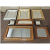 Image 1 : LOT 8 ASSORTED SIZE & STYLE WALL MIRRORS