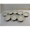 Image 1 : SET OF 8 HALL #573 CERAMIC CUSTARD BOWLS