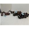 Image 1 : LOT 4 HAND CRAFTED NUTS & BOLT CHOPPER MOTORCYCLE,