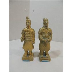 LOT 2 6"H REPLICA OF CHINESE TERRA COTTA SOLDIER