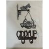 Image 1 : LOT 2 CAST IRON WESTERN STYLE WALL MOUNT WELCOME &