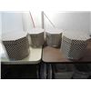 Image 1 : LOT 4 OCTAGON BLACK & WHITE CHECKED HAT BOXES