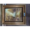 Image 2 : LOT 2 ORIGINAL OIL PAINTINGS SEA SCAPE & FOREST: